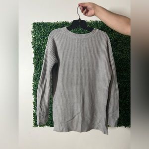 Simple Grey Knit Sweater